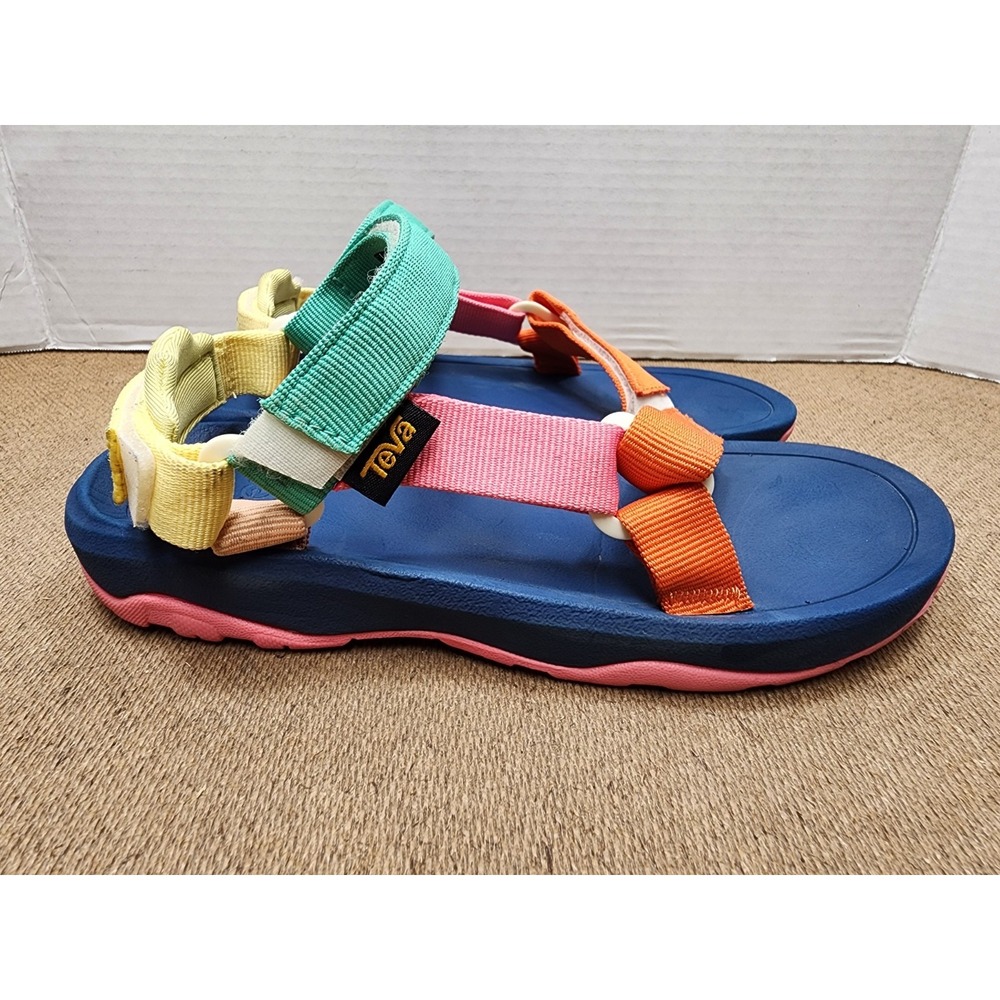 Teva Kids Hurricane XLT Blue Pink Green Big Kids Size 2